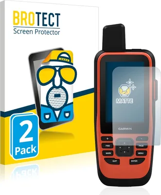 Produktbild von 2x BROTECT Schutzfolie für Garmin GPSMAP 86i Displayschutz Displayschutzfolie Folie Matt Entspiegelungsfolie