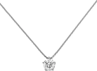 Produktbild von Halskette Collier Solitär Brillant-Anhänger 1,0 Ct. W/SI 585 Gold Weißgold 45cm