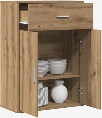 Zdjęcie produktu dla Komoda vidaXL Artisan – dąb, 60 x 30 x 84 cm, materiał drewnopochodny