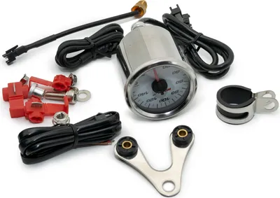 Obrázek produktu pro Ukazatel teploty KOSO GP Style 48, kulatý, analogový displej, d=48x57mm, displej s bílým pozadím, 0-150°
