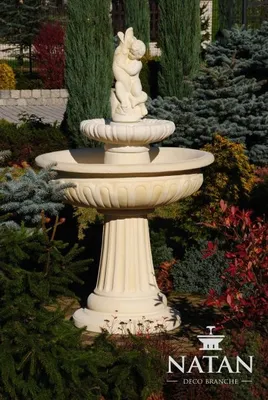 Produktbild von Springbrunnen Froschbrunnen Brunnen Steinbrunnen Fontaine 154cm Gartenbrunnen