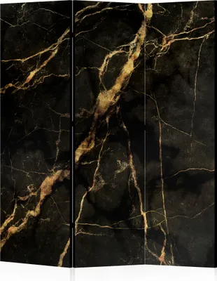 Produktbild von LUMASOUL Paravent doppelseitiger, Paravent Raumteiler Innen, Motiv Marmor, 135x172 cm