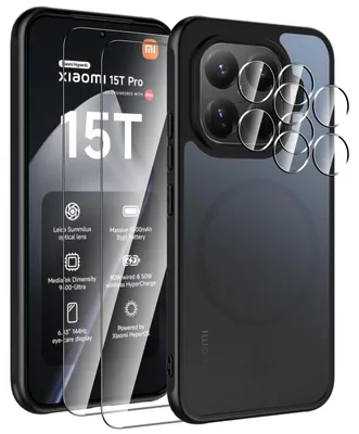 Immagine prodotto di Custodia magnetica per Xiaomi 15T Pro con 2 protezioni in vetro