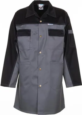 Produktbild von Planam Berufsmantel Tristep Gr. 52 grau/schwarz