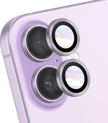 Image de Avizar, protection d'objectif iPhone 17 avec cadre renforcé, lavande