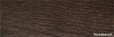 Produktbild von Abdeckleiste farbig foliert Nussbaum 40 mm