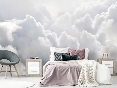 Produktbild von Vlies Fototapete Himmel 400x280 cm Tapeten Wandtapete XXL Wolken Natur blau weiß n-C-0353-a-a