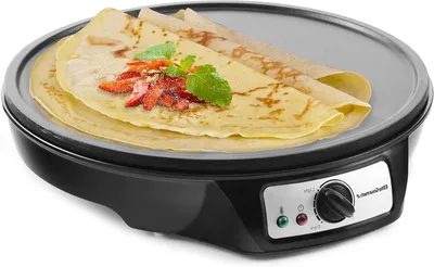 Obrázok produktu pre Elektrická palacinková panvica – panvica na crêpes – rýchla príprava raňajok – nepriľnavý povrch – 305 cm – čierna