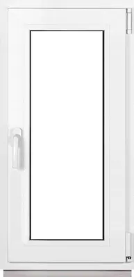 Imagen del producto de Framex ventana de sótano ventana de PVC blanca Ancho x alto 45 x 110 cm (450 x 1100 mm) doble (32 mm) oscilobatiente DIN derecha - Premium - todos los tamaños