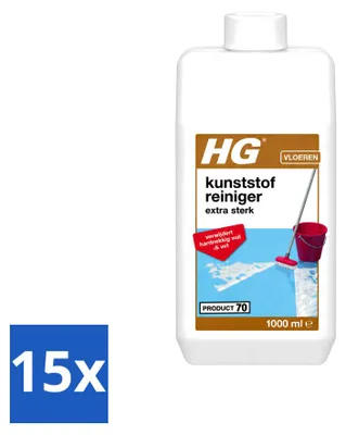 Produktbild von 15 x HG Kunststoff-Kraftreiniger Extra Stark - 1 L - Vorteilspackung - 15 Stücke