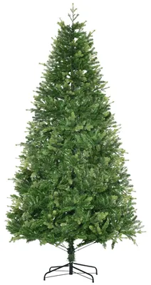 Immagine prodotto di Albero di Natale Artificiale H228 cm 2056 Rami Decorato con Base in Metallo Verde