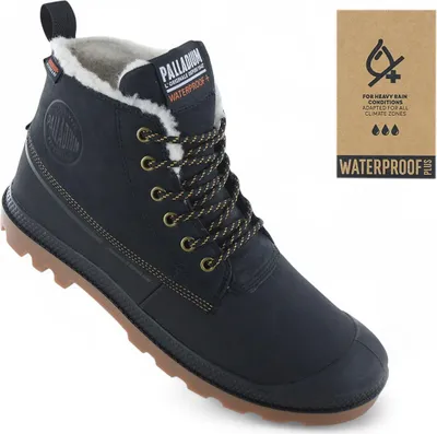Produktbild von PALLADIUM Pampa Duck WL WP+ Waterproof - Herren Winter Stiefel Boots Schuhe Gefüttert 79547-008-M , EU 47 UK 12