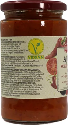 Produktbild von Paprikapaste Podravka | Ajvar Scharf | Würzig, für südosteuropäische Küche | 350 g