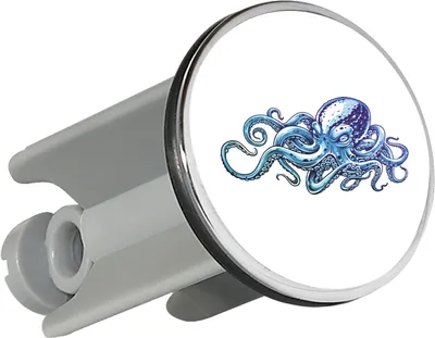Produktbild von Huuraa Waschbeckenstöpsel Kraken Fabelwesen 4cm höhenverstellbar Abflussstopfen Geschenkidee