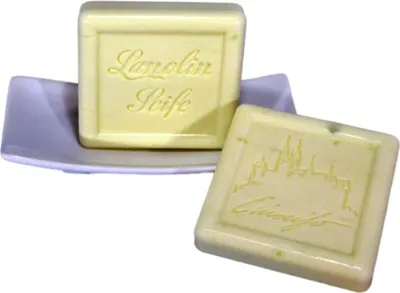 Produktbild von 2x Lanolinseife Landbirne mit Motiv Doppelpack