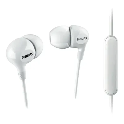 Obrázek produktu pro Philips Sluchátka s mikrofonem SHE3555WT/00, Kabel, 10 - 22000 Hz, Hovory/hudba, Sluchátka s mikrofonem, Bílá