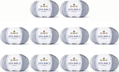 Obrázok produktu pre 10x DMC 100% Baby 4 – extra jemná merino priadza (75 % merino, 25 % polyamid) (farba 109)