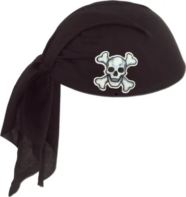 Immagine prodotto di Bandana pirata per adulti nera - taglia unica