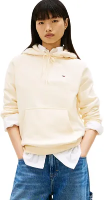 Produktbild von Tommy Jeans Damen Hoodie Flag Regular Fit, Gelb (Almost Yellow), XXS
