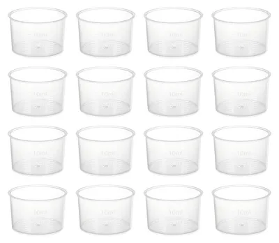 Produktbild von Messbecher 10 ml Polypropylen Graduiert 50 Stück für Labor Kochen Backen