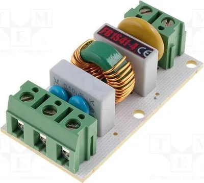 Obrázok produktu pre 1x Filter: Kondenzátor na potlačenie rušení, 0,1 µF, 500 µH, 250 VAC. Maximálny prevádzkový prúd: 4 A. Typ: FB1S41-4, určený na potlačenie rušení