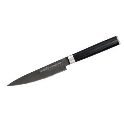 Immagine prodotto di Samura MO-V 5" Stonewash Utility Knife - Coltello da cucina in acciaio giapponese di per la preparazione dei cibi e le attività culinarie