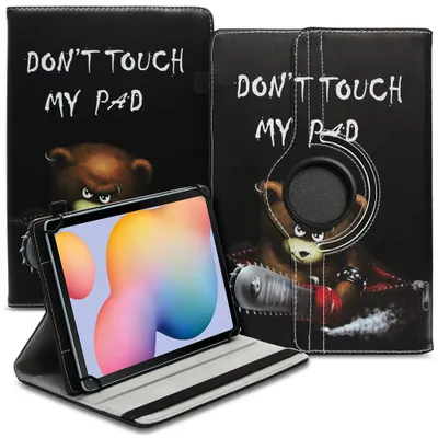 Produktbild von Tablet Tasche für Samsung Galaxy Tab S6 Lite Hülle Case Schutz Cover 360 DrehbarFarbe Uni 360 Taschen:Motiv 8