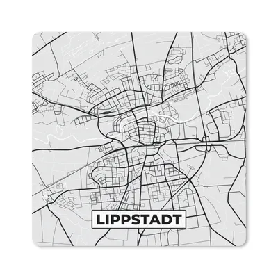 Produktbild von MuchoWow® Mauspad Mousepad Karte - Lippstadt - Deutschland - Karte 30x30 cm - Mousepads - Maus Mat - Pad - Mausunterlage - Gaming
