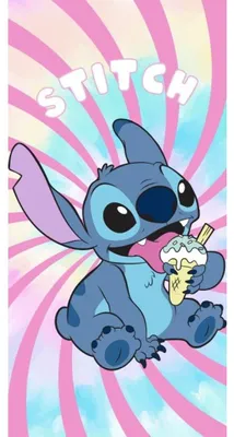 Produktbild von Lilo & Stitch – Icecream – Strandtuch 70 x 140 cm