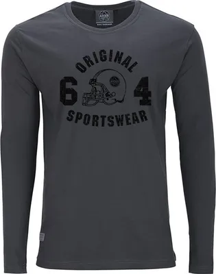 Produktbild von Übergrößen Longshirt Original Sportswear schwarz AHORN SPORTSWEAR Iron Grey 3XL