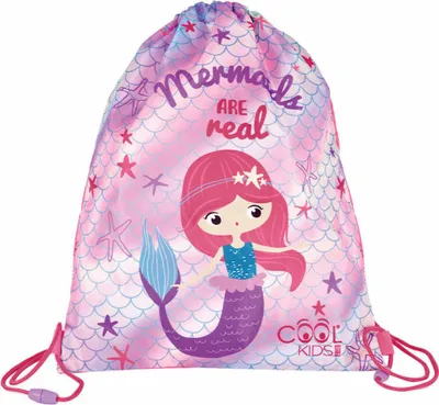 Productafbeelding van Perletti Mermaids Are Real, tas met trekkoord, one size
