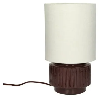 Productafbeelding van Pomax Cordoba tafellamp, bruin, Ø 18 x H 31 cm