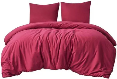 Productafbeelding van Ibenzoa® Microvezel beddengoedset, 220 x 240 cm, 3-delig – zacht en kreukvrij, met rits, 2x 80 x 80 cm, ademend en temperatuurregulerend, met hoekbanden