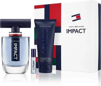 Produktbild von Tommy Hilfiger Impact EDT 100 ml + EDT MINI 4 ml + SG für Haut und Haar 100 ml (man)