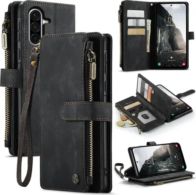 Produktbild von Samsung Galaxy A17 Hülle - CaseMe C30 Klapphülle mit Brieftasche - Schwarz