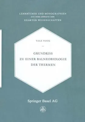 Image de Grundriss zu einer Balneobiologie der Thermen