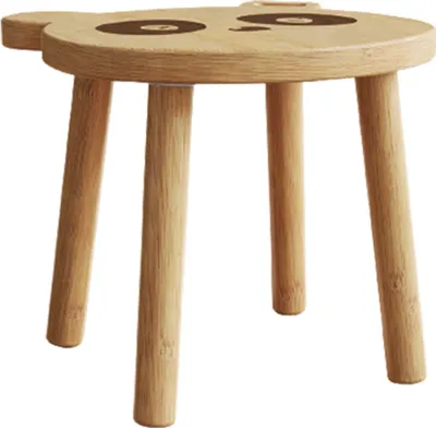 Immagine prodotto di Sgabello per bambini Panda - 28x28x25cm - legno di bambù