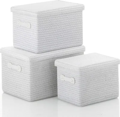 Produktbild von Kela Korb-Set Rimossa PP-Kunststoff weiß 3tlg, 21672