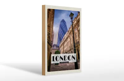 Produktbild von Holzschild Reise 20x30cm London England Innenstadt Schild