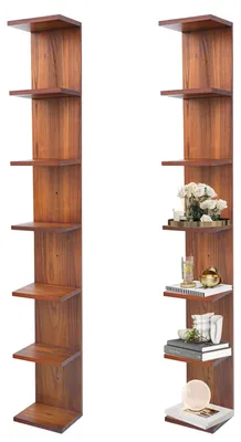 Immagine prodotto di Scaffale a parete a 7 ripiani, mensole sospese per l'organizzazione e la decorazione