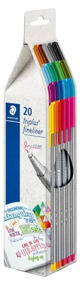 Immagine prodotto di STAEDTLER® 334 CG20 Fineliner triplus 20 pezzi