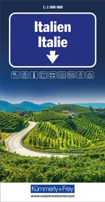 Produktbild von Kümmerly+Frey Strassenkarte Italien 1:1 Mio.