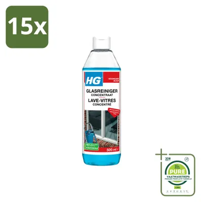 Produktbild von 15 x HG Glasreiniger Konzentrat - 500 ml - Großpackung - 15 Stücke