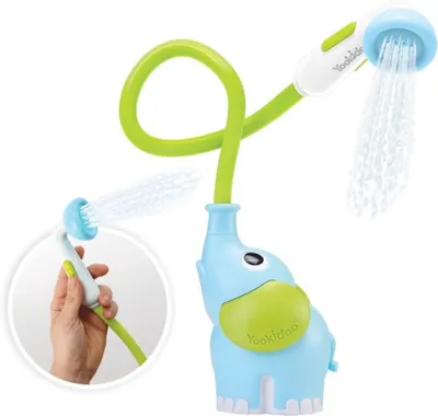 Produktbild von YOOKIDOO - Ruční sprcha slon modrý - Hračka do vany - Hračka do vany a sprchy - Hračka pro děti - Dárek pro děti od 0 do 2 let