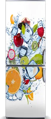 Produktbild von Tulup Kühlschrankdekoration - Magnetmatte - 60 cm x 180 cm - Magnet auf dem Kühlschrank - Obst Und Eis