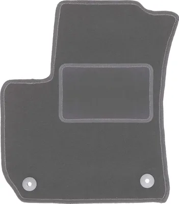 Produktbild von Fahrerfußmatte Velours graphit passend für Opel Zafira B (2005-2014, Minivan) – mit Befestigungen – passgenau