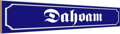Produktbild von vianmo Holzschild 10x46 cm Dahoam Bayern Deutschland
