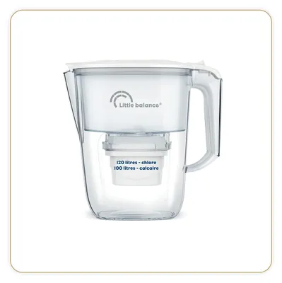 Filterkanne 2,5 l, reduziert Chlor, Kalk & Mikroplastik, BPA-frei