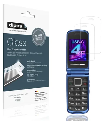 Image de 2x Protection ecrán pour Usteetic T380D Verre souple Film Protecteur 9H dipos
