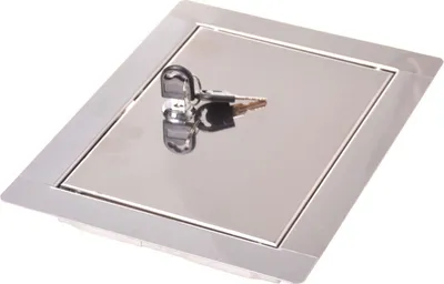 Zdjęcie produktu dla Aqbau® Drzwiczki rewizyjne Drzwiczki rewizyjne ze stali nierdzewnej z kluczem 30 x 50 cm